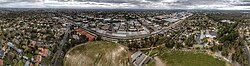 Aerial panorama of Blackburn, Victoria. Shot September 2018